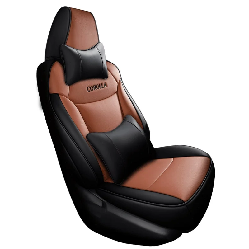 Sports Style  PU Leather Car Seat Covers Full Set Protector for Toyota Corolla 1994-2019