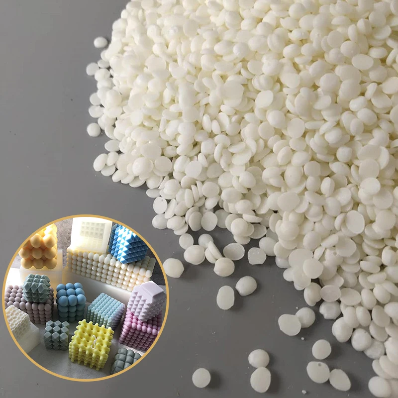 Scented Candle Raw Material Soy Wax 101 for 3D Silicone Molds Bubble Pillar Candle Making Hard Soy Wax Granule Organic Wholesale