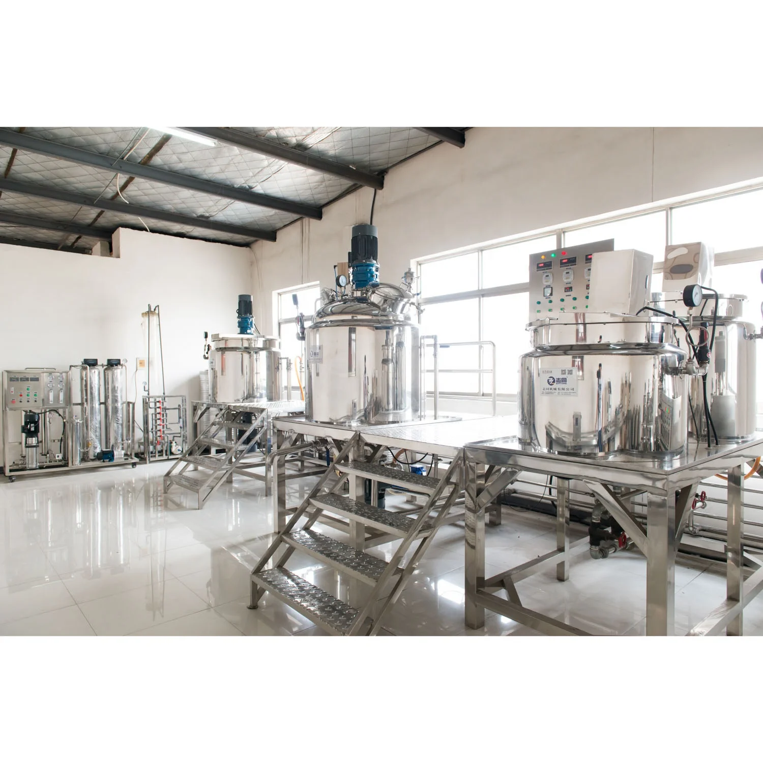 Паровой нагревательный циркуляционный гидравлический подъемный гомогенизатор ZT- 200 л, вакуумная эмульгирующая машина для мазь/Крема/лосьона