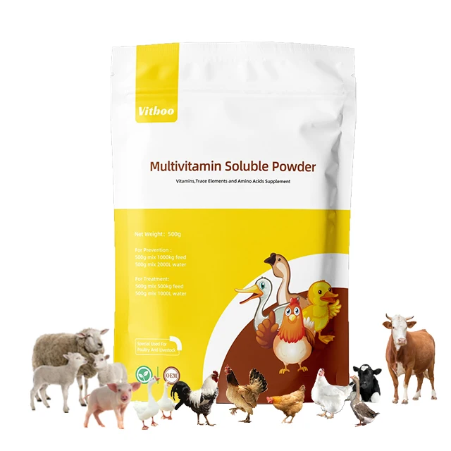 Vitboo vitamin powder water soluble multivitamins egg booster broiler enhancer premix additive feed supplement for poultry