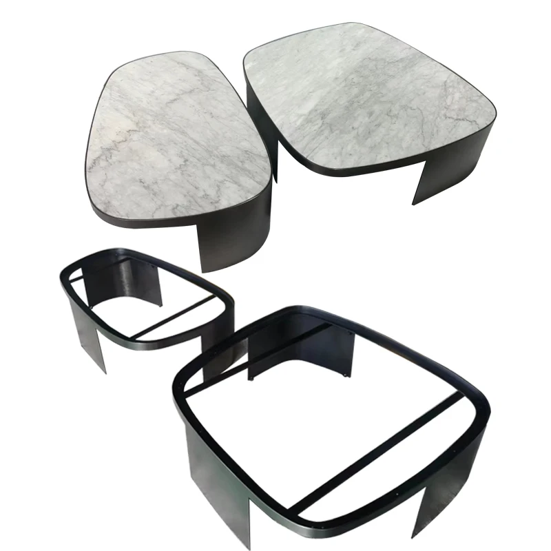 Luxury Gold Stainless Steel Round Marble Table Leg Brackets Foot Bar Foot Bracket Living Room Metal Coffee Table Base Table Legs