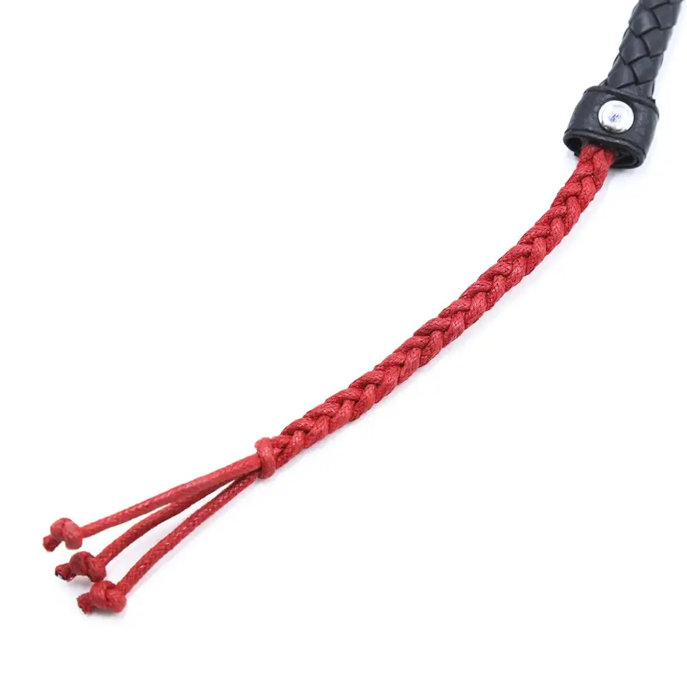 Chinese Style BDSM Sex Toys PU Leather Horse Whip