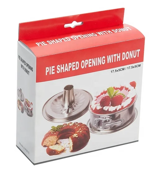 7 Inch Eco Friendly Tinplate Leakproof Springform Cake Pan with Flat and Tube Base Quick Release Latch