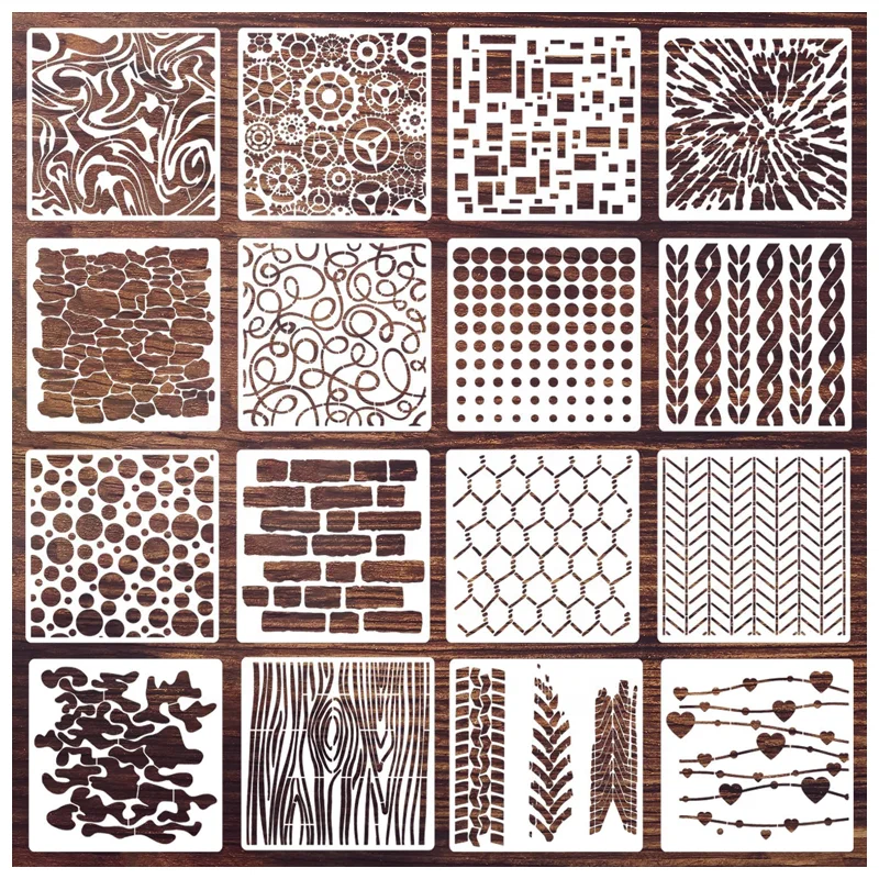 Herringbone Stencil Geometric Stencils for Painting Wall Wood Scrapbooking Cookie Furniture Floor Decor