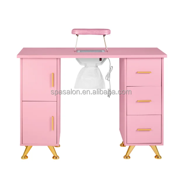 High quality manicure table nail desk for Beauty Salon furniture portable manicure table  nail table