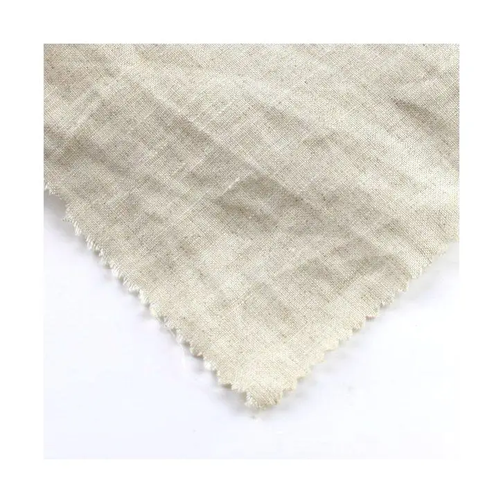 comfortable single natural organic linen fabric wholesale for shirt