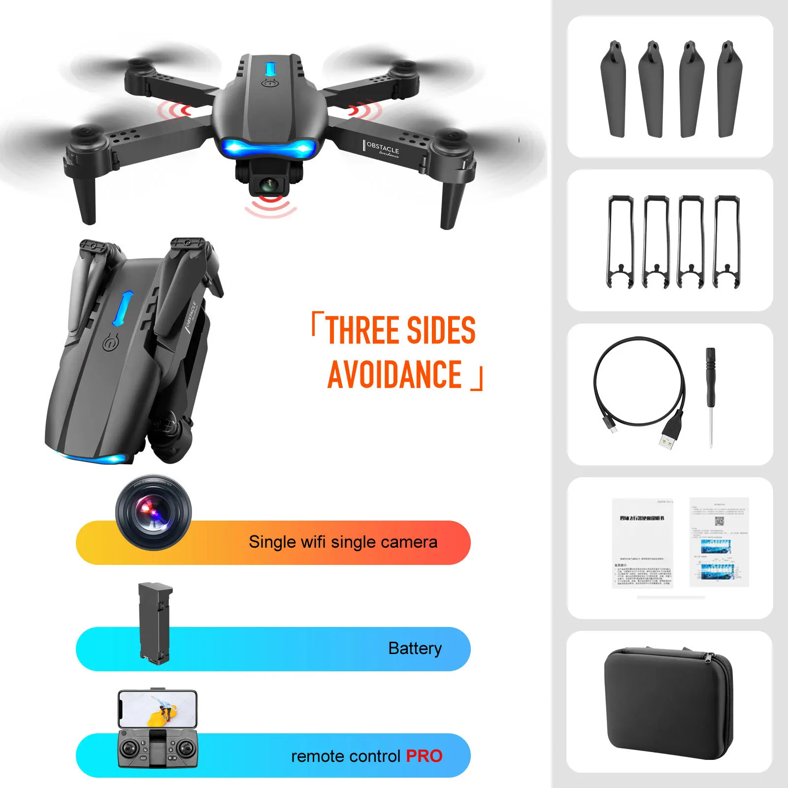 4k Drones Wifi Quadcopter Folding Mini Rc Selfie Drone With Camera Flight Time Long Distance Range Cheap Drone
