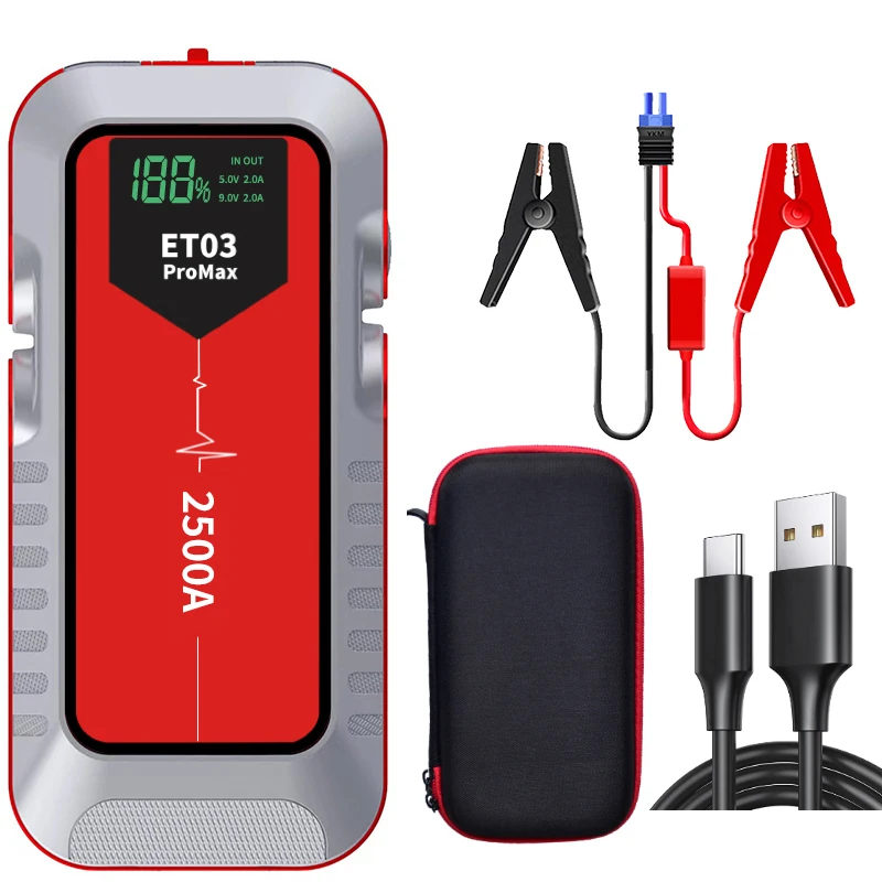 Portable car jump starter 12v 21800mah wireless charging battery jump starter car jump starter power bank with air compressor
