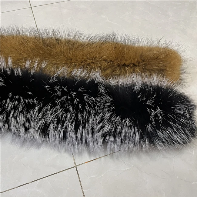 Женская полоска из меха енота в Финляндском стиле