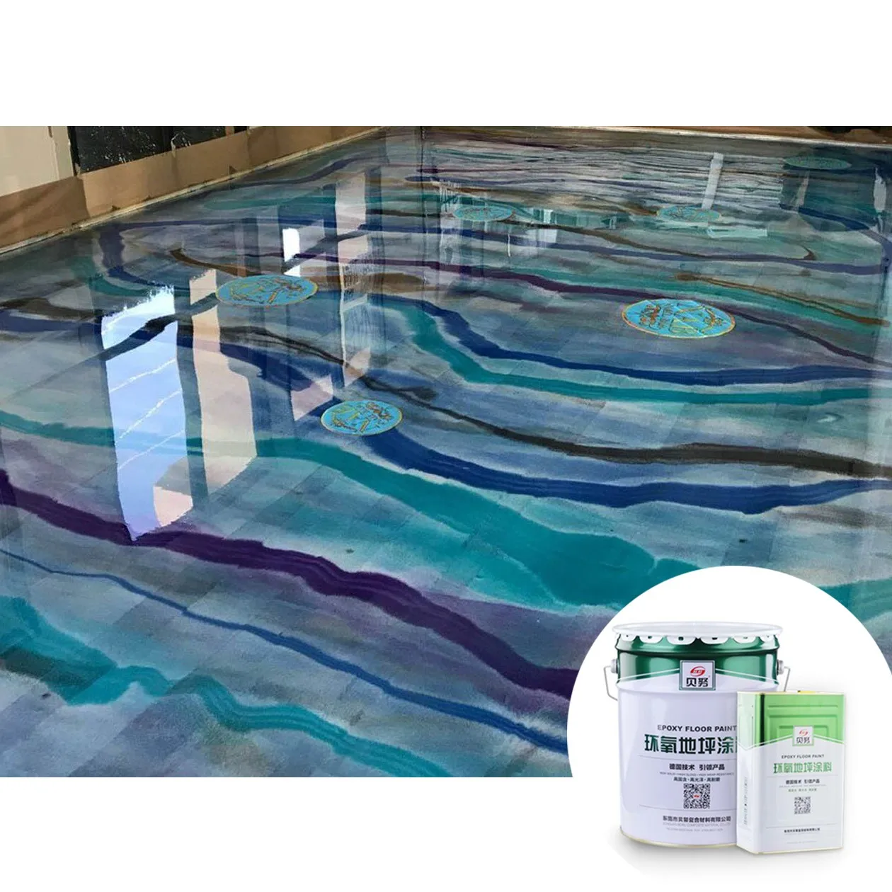 Прямые продажи от китайских фабрик антистатические акриловые 3d напольные краски противоскользящие эпоксидные краски для пола