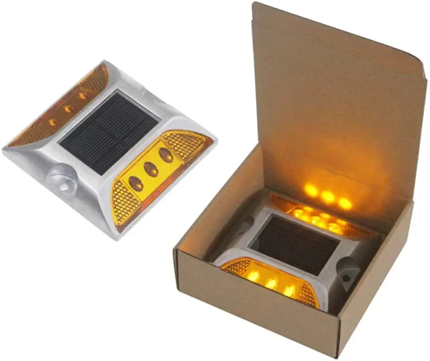 Кошачий глаз дорожный отражатель цветной светодиодный солнечный алюминий You Chao Traffic. Переднее освещение менее 80 люкс> 800 метров CN;BEI