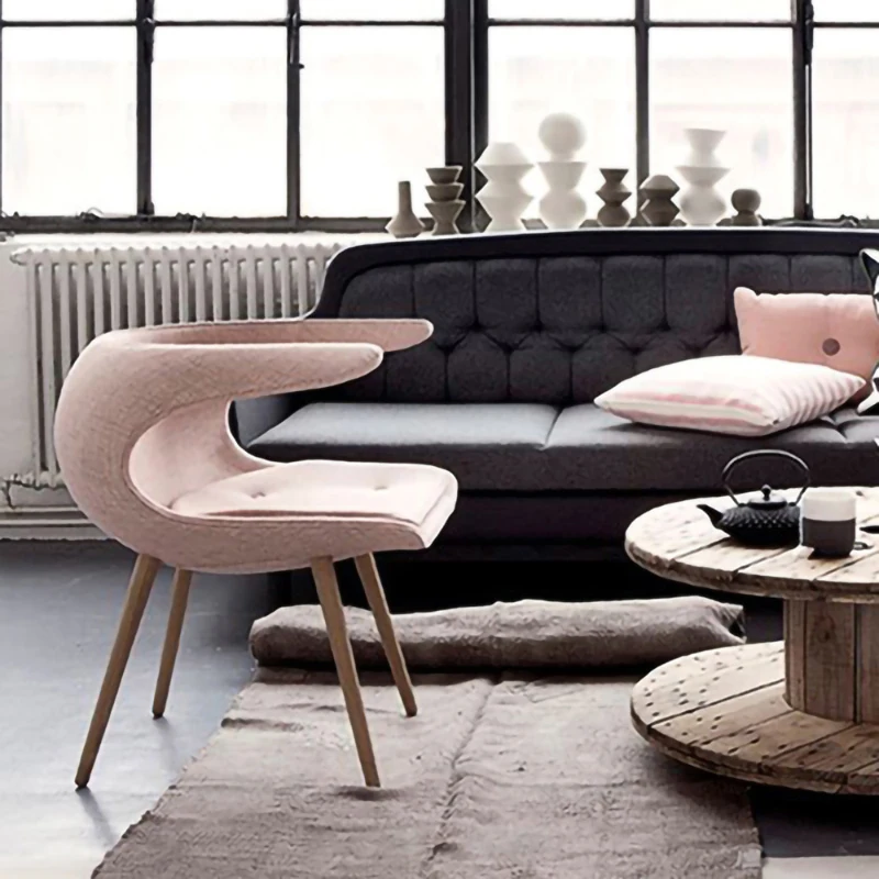 Dining Room Furniture Horn Chair Modern Cafe Minimalist Ox Chair Nordic Solid Wood Iitalian Design Dining Chair