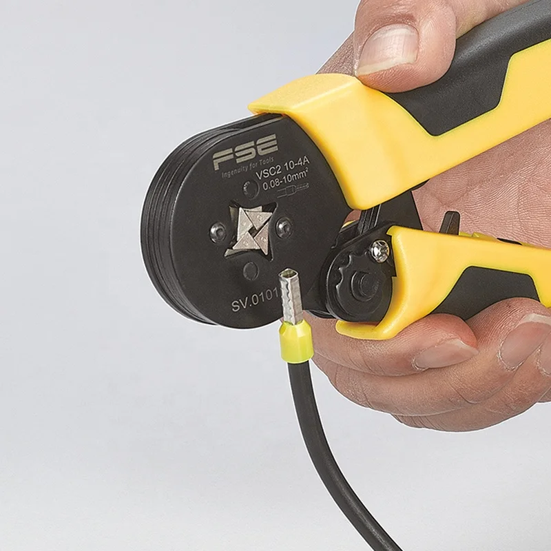 VSC2 10-4A high quality hand insulated terminal crimping pliers Mini-type Self-adjustable  Crimping Plier, 0.08-10mm2