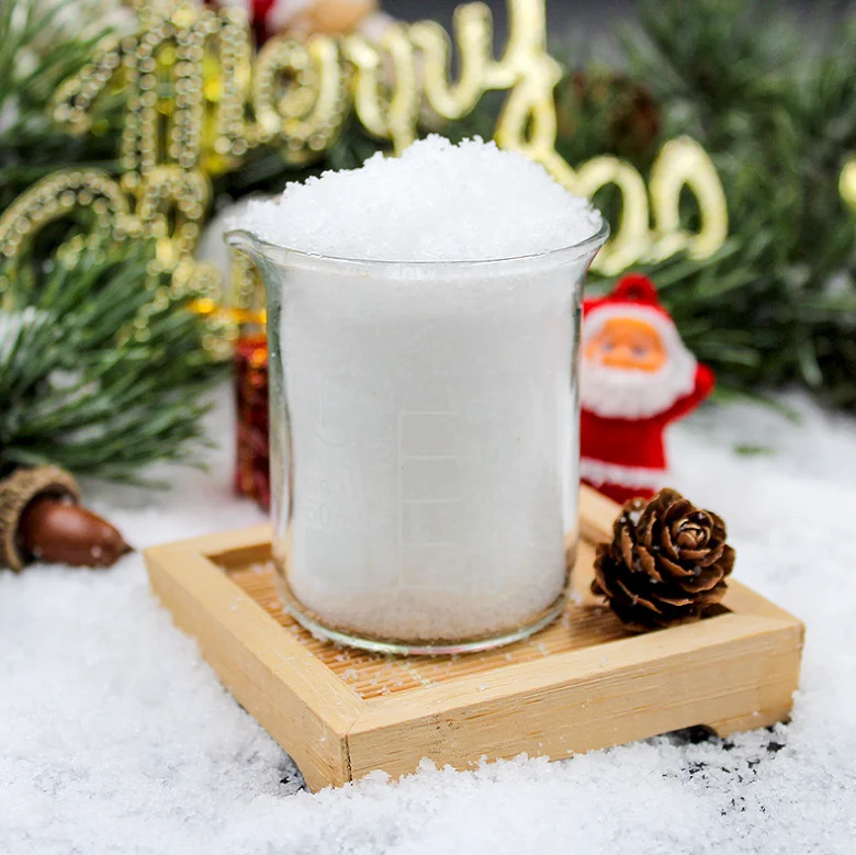 Artificial Snow for Christmas Decoration Instant Snow Dry Plastic Snowflakes for Holiday Decor Craft Winter Displays