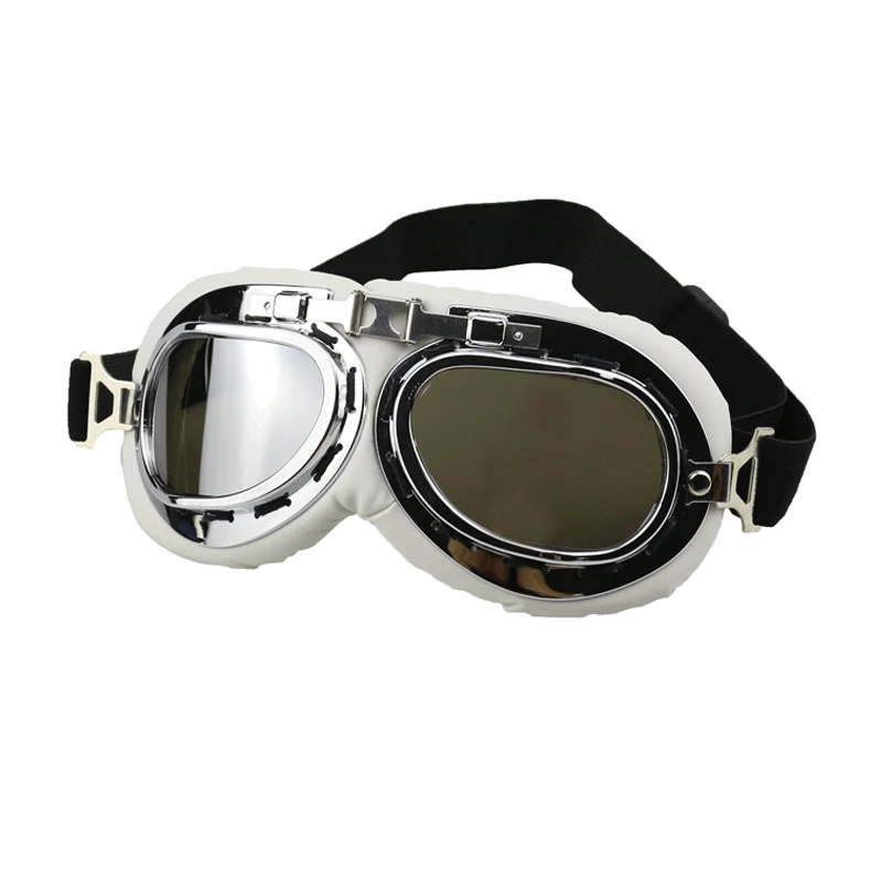 Hot Sale Windproof Motorcycle Retro Goggles For Racer Cruiser Scooter Biker Pilot  Motorcycle Glasses