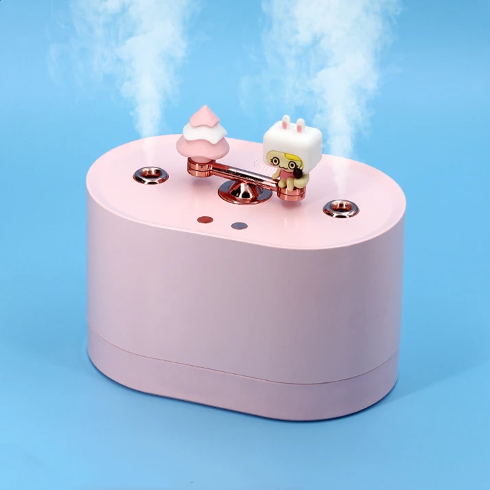 Индивидуальный заводской 100 мл 2000 мА/ч перезаряжаемый симпатичный Usb увлажнитель воздуха с музыкальной шкатулкой портативный увлажнитель для ребенка