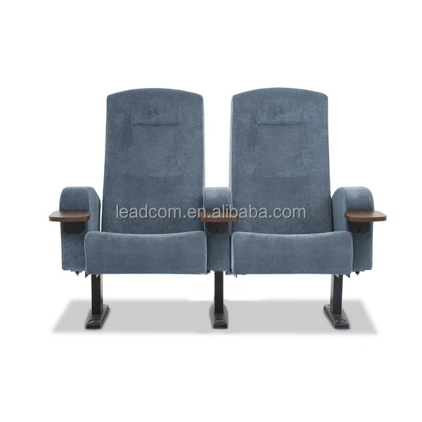 Leadcom grand European style ergonomic fixed back cinema hall seating chair movie theater chair LS-15602B by Efuzzi
