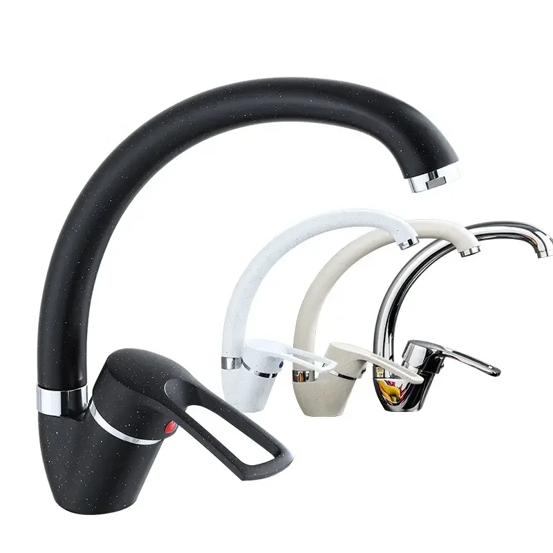 Classic kitchen mixer sink tap brass copper hot cold water marble granite finishing deck mount kitchen faucet