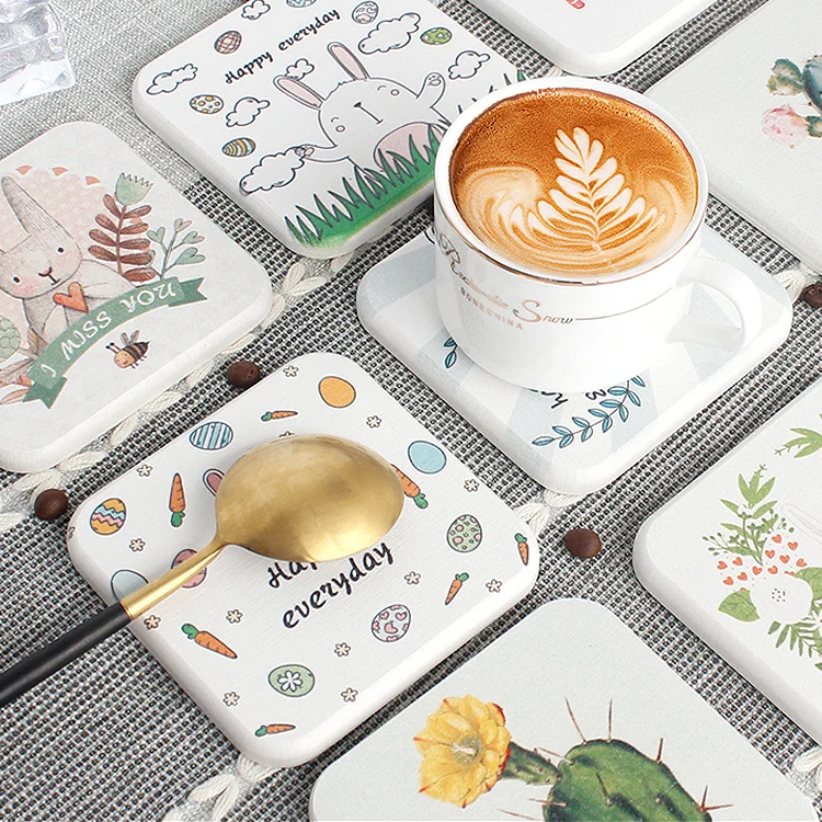 Абсорбирующие водой быстросохнущие подставки с диатомелой землей для Печати Напитков