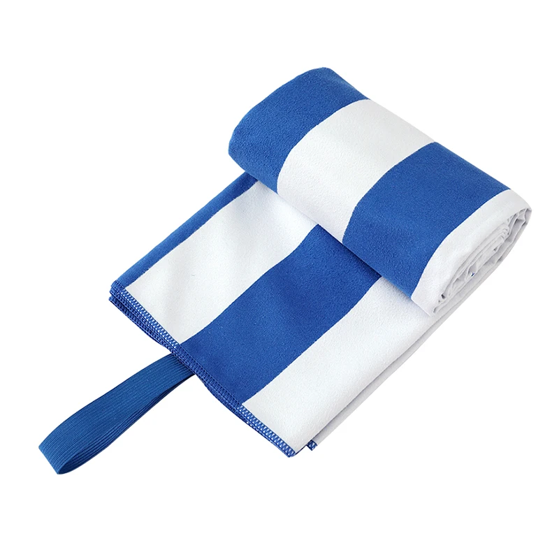 Extra Large Customized Suede Sublimation Printed Beach Towel With Hanger