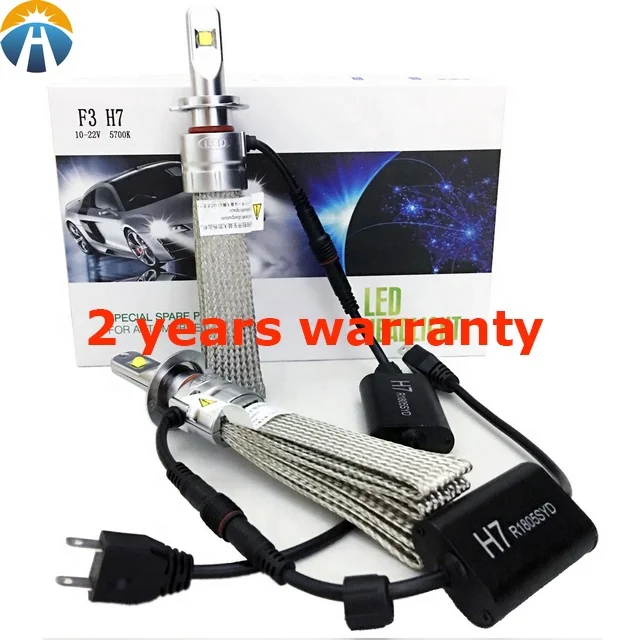 
HyperLight Car LED Headlight F3 6000Lm 48W Copper Strip XHP50 chip china car led lights 