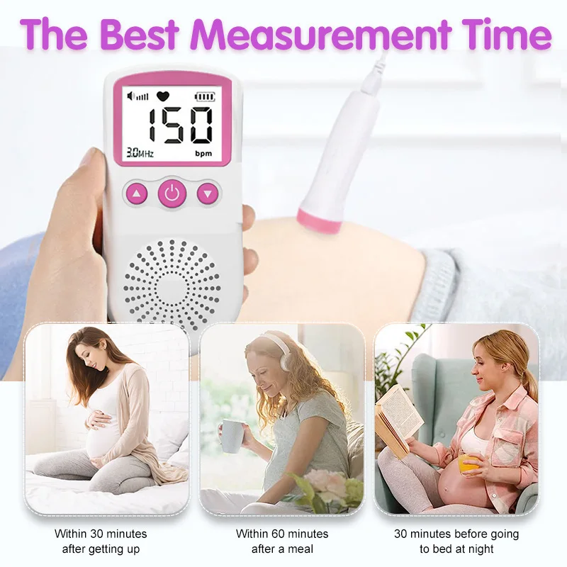 Wholesale Price Household Pregnant Baby Heartbeat Monitor Portable Detector Baby Heart Rate Fetal Doppler