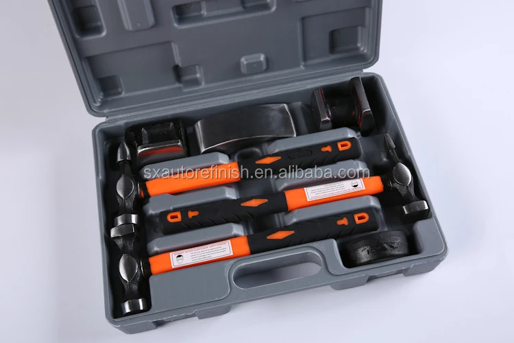 Heavy Duty Auto Body Hammer and Dolly Set For Repair Kit