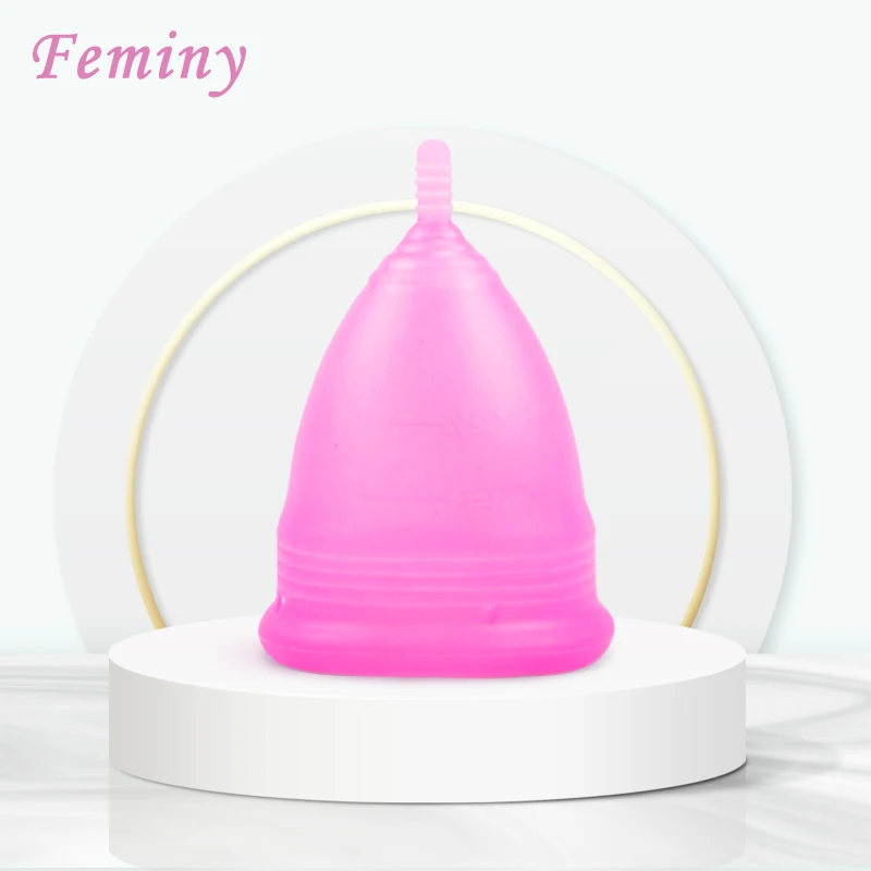 New Reusable Girls Period Menstruation Cup Medical Silicone Low Cervix Menstrual Cup For Woman Period