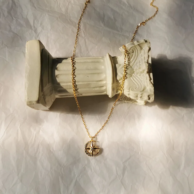 Customized gold plated star sun and moon infinity cz pendant necklaces 925 sterling silver collar de mujer joyeria-por-mayor