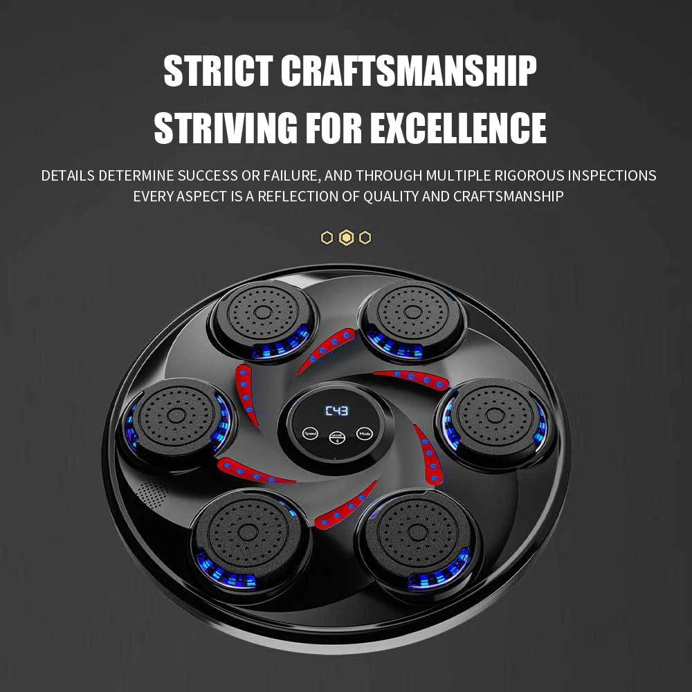 Hot Selling Wall Boxing Hand Target Hit Punching Pads Smart Music Boxing Machine Training For Stress Relief