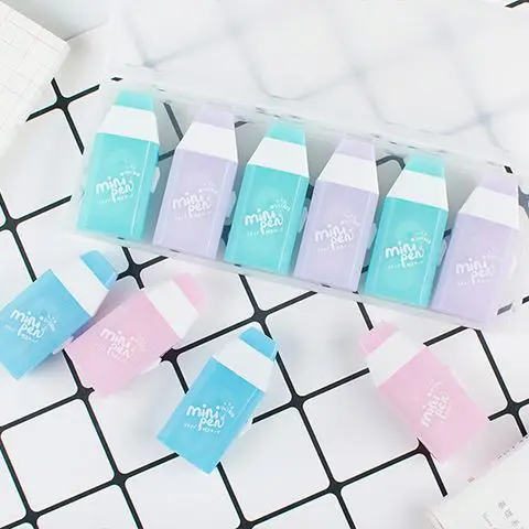 Long creative cute kawaii correction tapes set stationery,6 pieces/pack,5mm*30m
