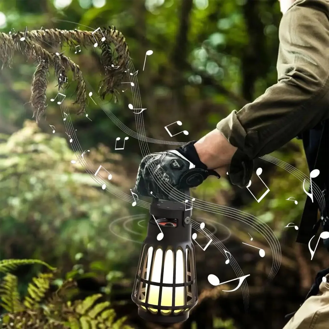 outdoor waterproof  Camping lamp speaker with white noise gift