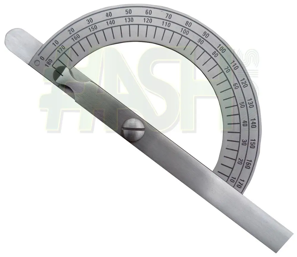 0-180 Degree Stainless Steel Protractor Goniometer Angle Finder Gauge 15cm Ruler / Goniometer 180 Degree Stainless Steel