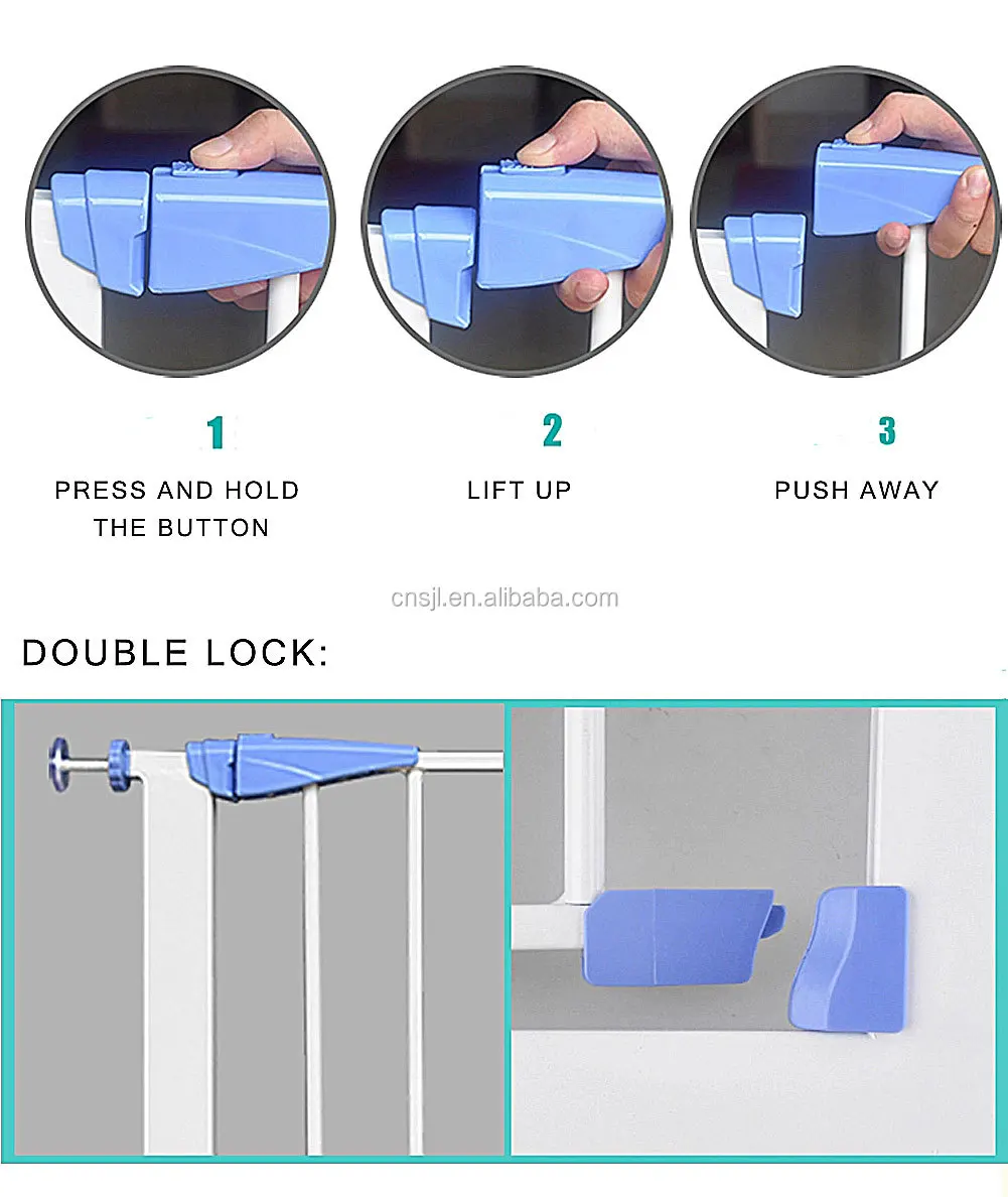 Shengjiali Baby Safety Protectors Pet Safety Gate Retractable Dog Barrier Child Safety Gate Baby Stairs gate