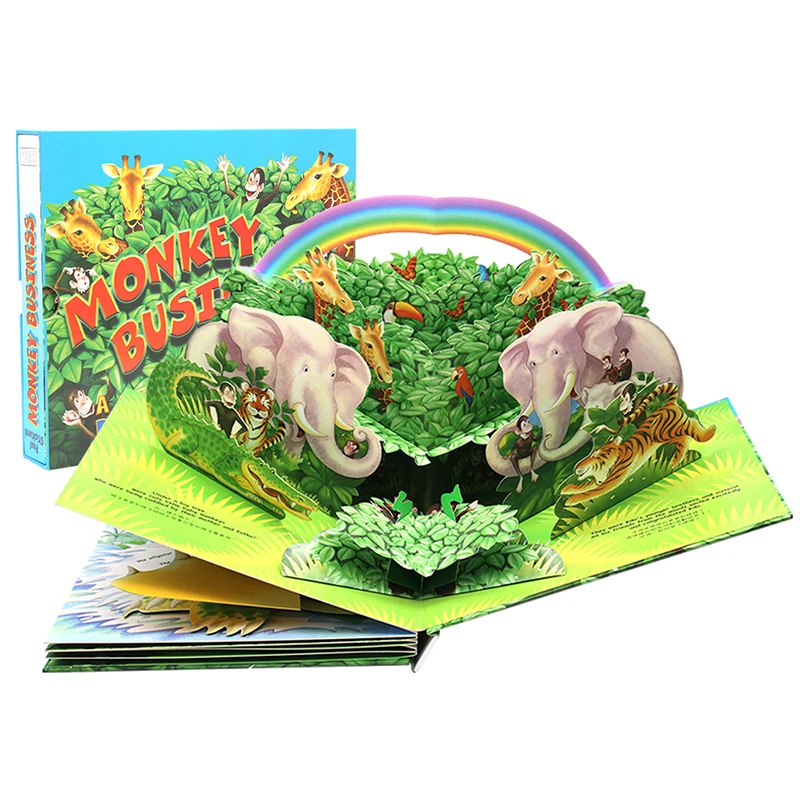 
High Quality Customized Hardcover Children Illustration Picture Books Printing Custom cardboard childrens book printing 