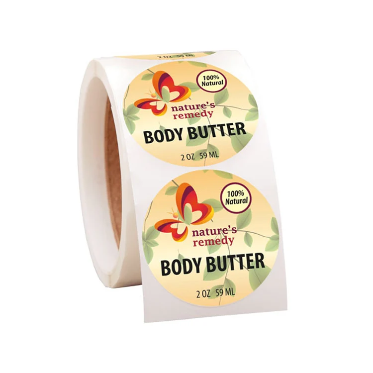 Custom Printing Packaging Label Holographic UV Vinyl Paper Adhesive Gold Foil Logo Sticker Roll Cosmetic Hologram Stickers Label