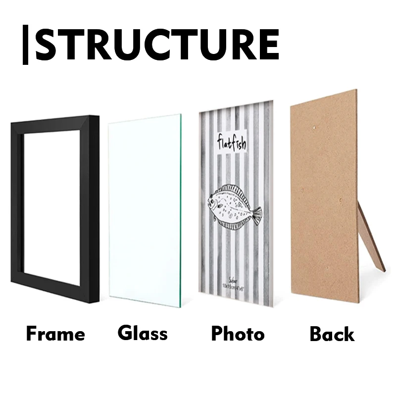 Оптовая продажа нестандартный размер 4x6 5x7 8x10 11x14 дюймов A4 MDF фоторамка украшение дома классическая деревенская деревянная