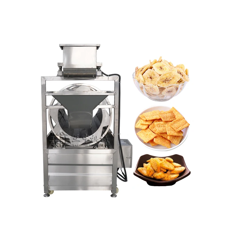 Yazhong Machinery Potato Banana Corn Chips Flavoring seasoning machine potato chips seasoning mix machine