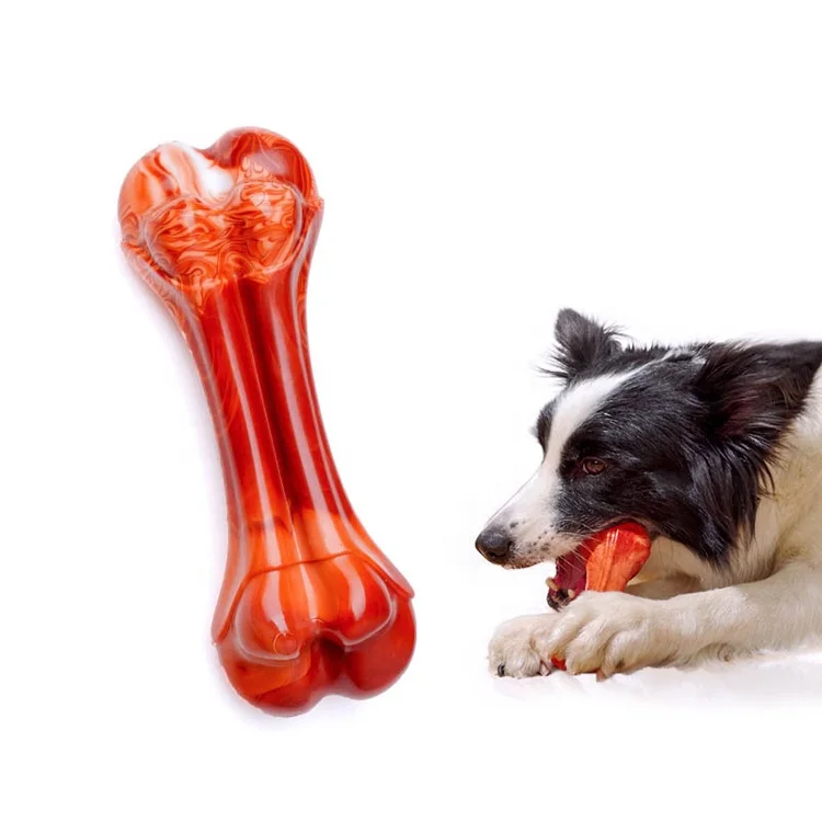 Dog Chew Bones for Aggressive Chewers Large Breed Real Beef Flavor Durable Dog Chew Toys Nearly Indestructible Tough Dog Toys