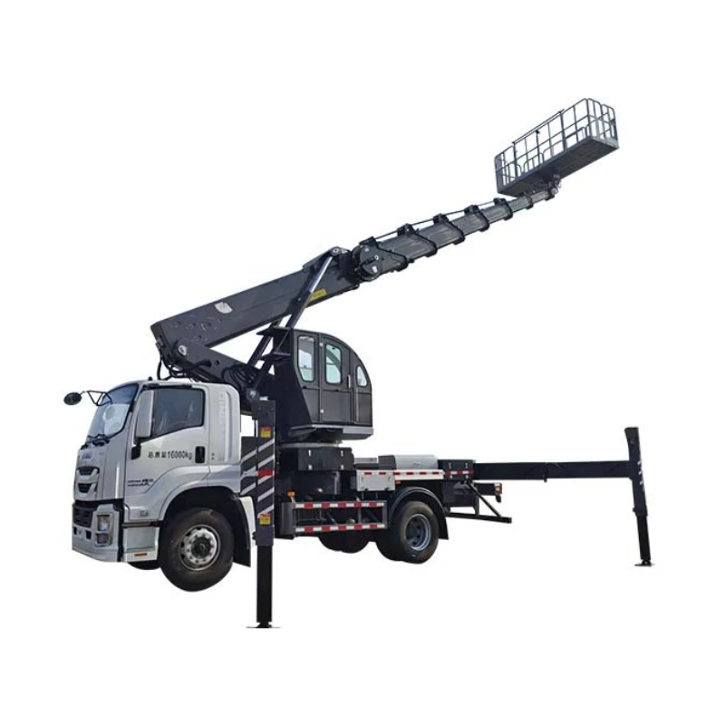 China aerial work platform truck factory JIUHE truck mounted aerial lift 21m 23m 25m 29m 38m 45m aerial work truck