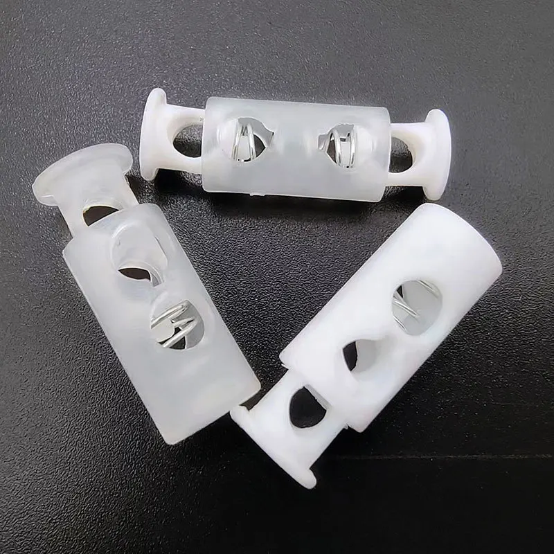 Hot Sale Custom Black Garment Accessories Spring Ending Toggle Lock Clip Sportswear Plastic Cord Toggle Stopper For Rope
