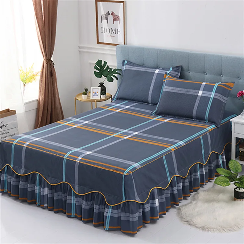 Sunny Textile Wholesale Printed Aloe Cotton Bed Skirt