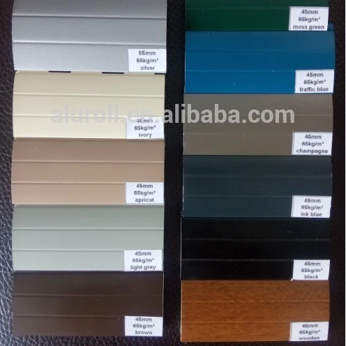 Алюминий 3005H46 заполнен поролоновыми профилями для роллерных дверей и окон