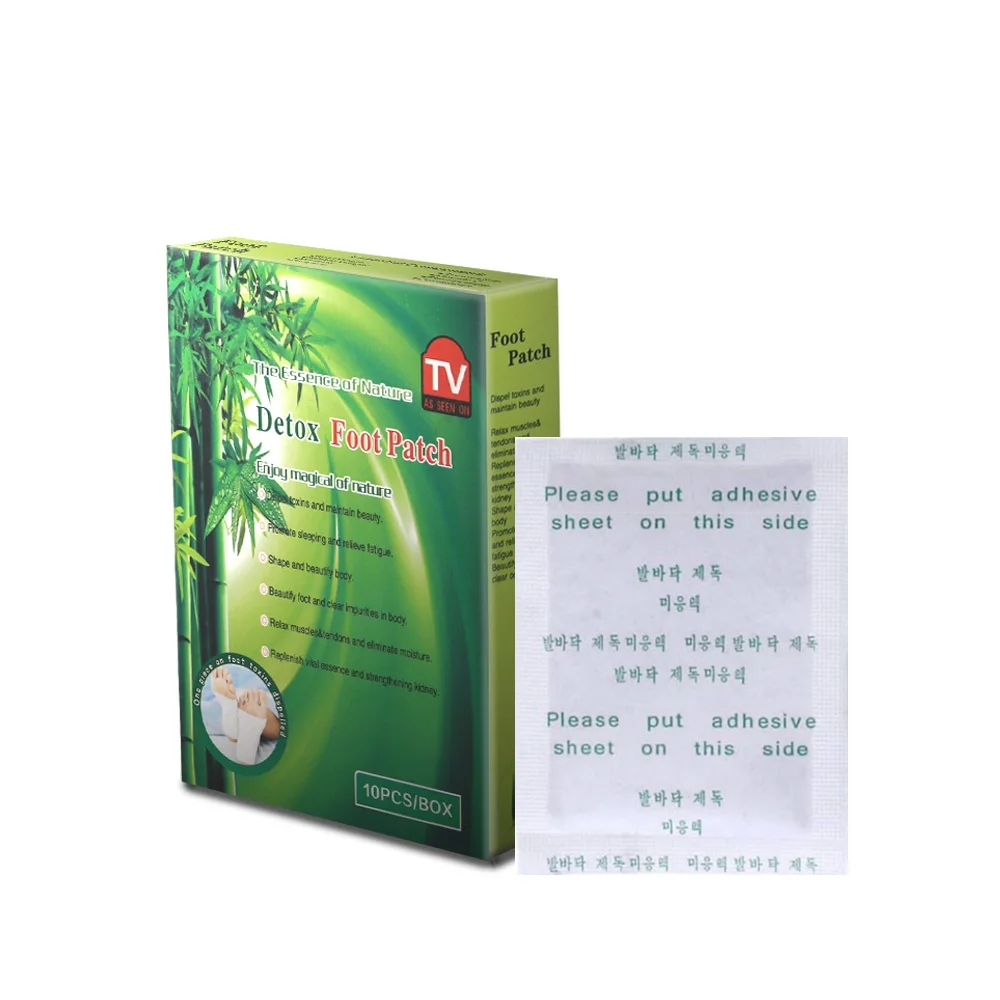 Relax Detox Foot Pads Bamboo Vinegar Extract Slimming Powder Detox Food Patch