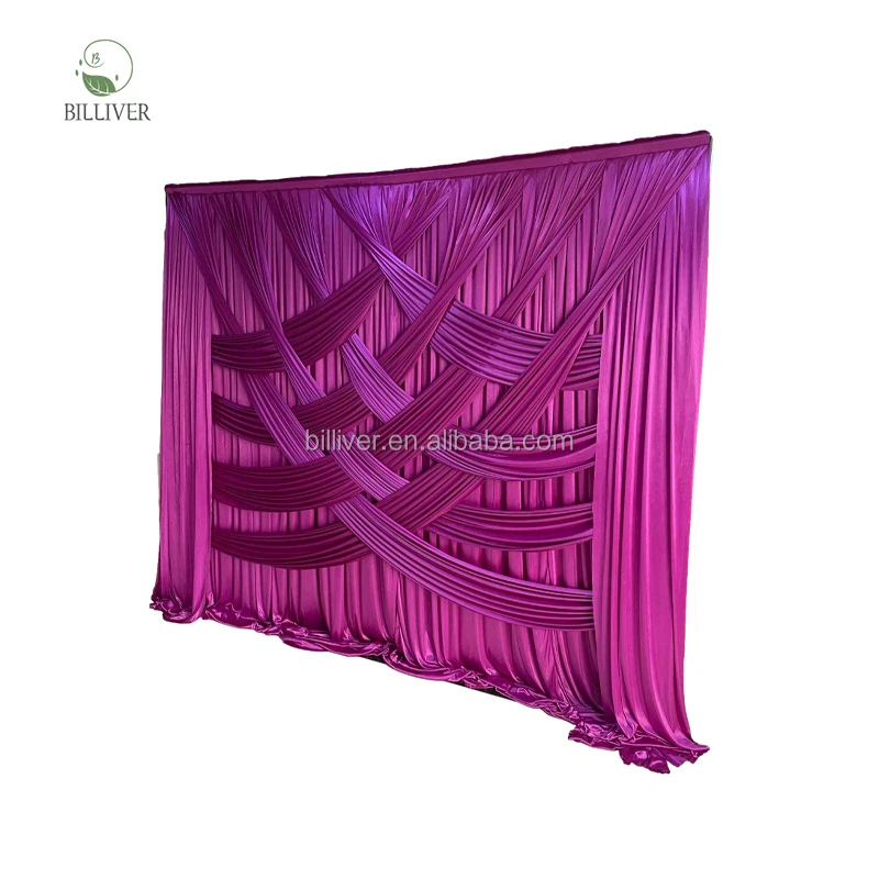 Wedding Background Sheer Curtains Swag Draping Fabric Wedding Backdrop Drapes Chiffon White Sage Green Drape Curtains