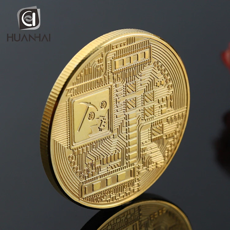 wholesale zinc alloy plating gold silver bronze bitcoin commemorative coin