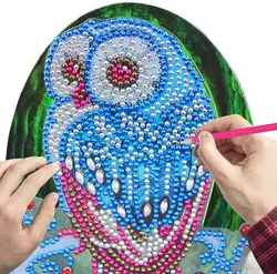 M- DIY Rhinestones Embroidery Cross Stitch Home Decor Art 3D Acrylic Diamond Painting Kits