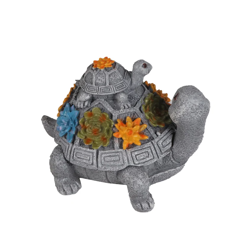 Futeng Resin Turtle Ashtray with lid Outdoor Windproof Wholesale Patio Ashtray for Smoking Home Decoration Ashtrays Accessories