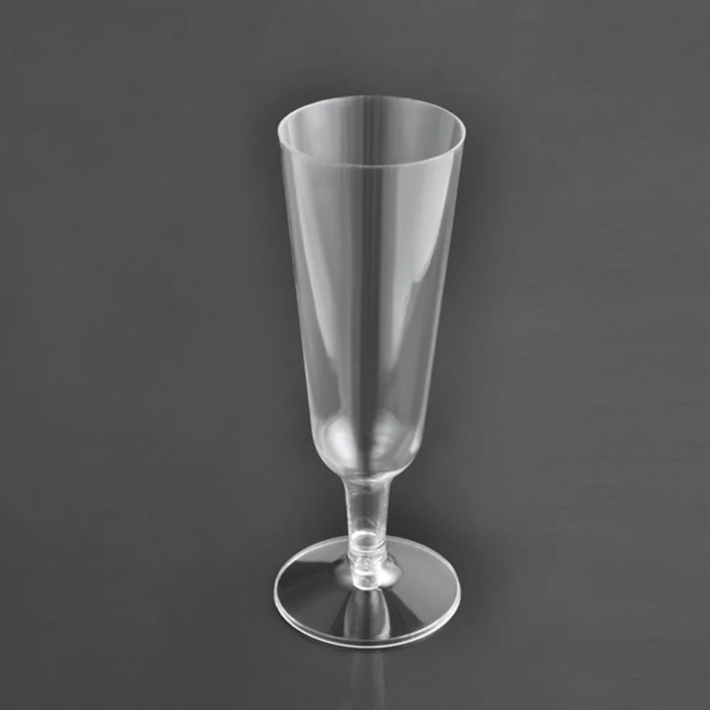Excellent service cocktail transparent hard polystyrene champagne milkshake clear dessert goblet disposable cups plastic