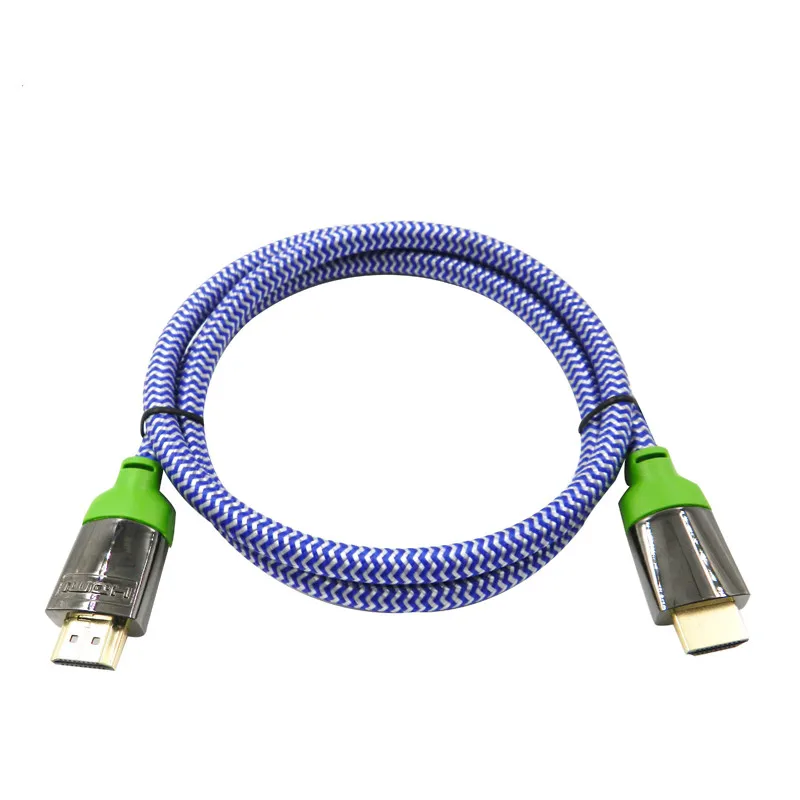 24 К Позолоченные цинковый сплав в виде ракушки Высокое скорость между мужчинами hdmi кабель с ethernet для ТВ